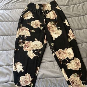 Floral palozzo pants